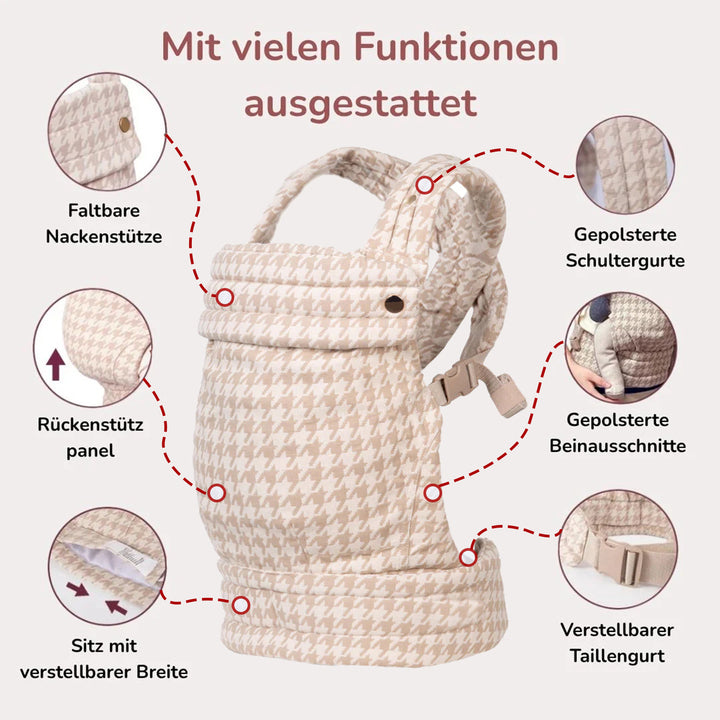 Baby Carrier Ergonomic Cozy and Lightweight Carrier Enhanced Lumbar Support Baby Sling Carrier Bag Wrap Sling Cpc Certification