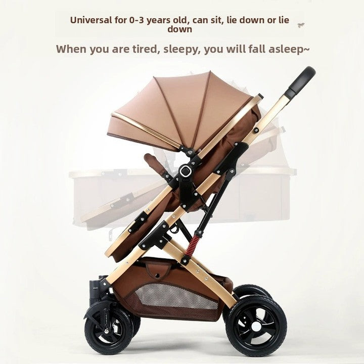 Wholesale China Factory Luxury Newborn Pushchair Travel Baby Carriage Foldable Baby Stroller Pram 3 in 1 With Car Seat