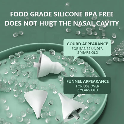 Soft silicone suction tip for electric baby nasal aspirator
