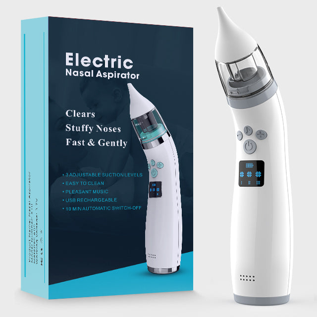 Electric baby nasal aspirator with box – gentle and fast nose cleaner