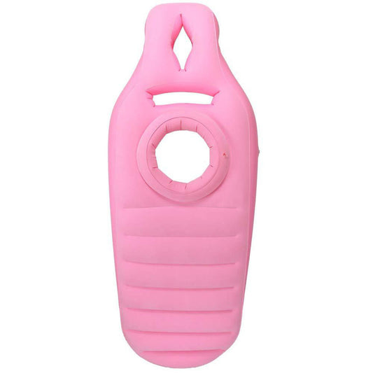 Comfortable PVC Inflatable O-Shape Sleeping Pillow and Mat Bump-Resistant Water Mattress for Pregnant Women